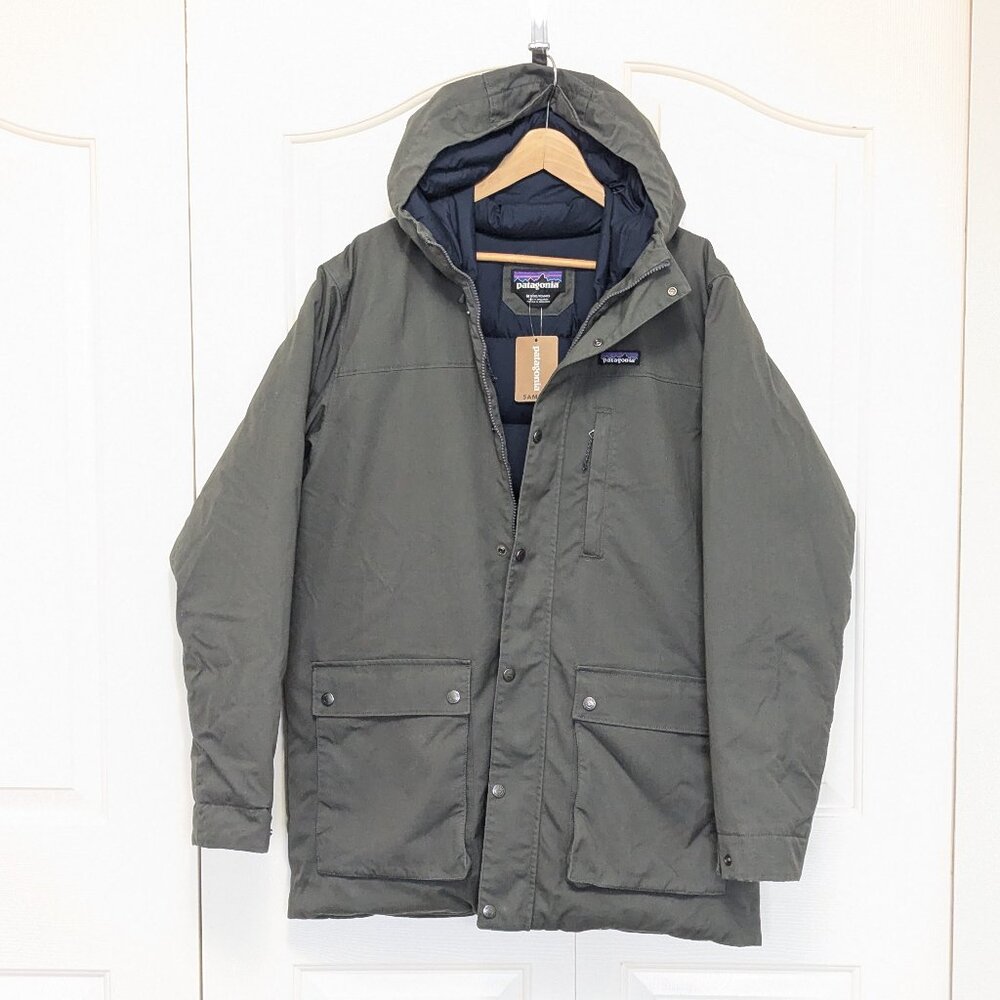 NWT Patagonia Maple Grove Down Parka Forge Grey size M Winter Coat Jacket
